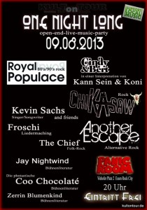 Kult on Tour - One Night Long am 9.8.2013