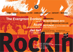 Rock In am 28.11.2013 in der Rotunde Bochum